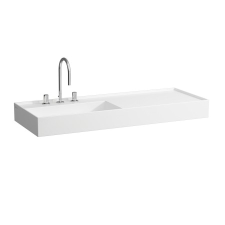Vasque LAUFEN Kartell 120 x 46 cm, avec tablette à droite, avec 1 trou de robinet