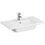 VitrA Integra Möbelwaschtisch 80 cm, mit Überlaufloch, 1 Hahnloch mittig - Detailansicht