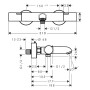 hansgrohe Ecostat Fine Wannenthermostat Aufputz - Produktansicht