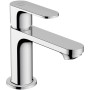 Rubinetto monocomando per lavabo hansgrohe Rebris S 80 CoolStart con scarico a tirante in metallo