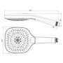 Villeroy & Boch Infinity Showers Handbrause eckig - Produktansicht