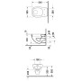 Duravit D-Code WC sospeso a scarico a pavimento - immagine prodotto