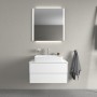 Lavabo Duravit DuraSquare brossé avec 1 trou de robinet, 60 x 47 cm - vue technique