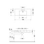 Lavabo meuble Duravit Vero 125 cm avec 1 trou de robinet