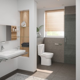 VitrA Conforma WC sur pied, VitrA Flush 2.0, cuvette sans bride