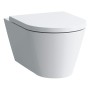 Pack WC suspendu LAUFEN Kartell avec chasse d'eau à fond creux, abattant WC avec frein de chute, EasyFit