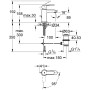Mitigeur de lavabo monocommande GROHE Eurostyle C avec bonde de vidage - vue détaillée