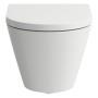 Pack WC suspendu LAUFEN Kartell avec chasse d'eau à fond creux, abattant WC avec frein de chute, EasyFit