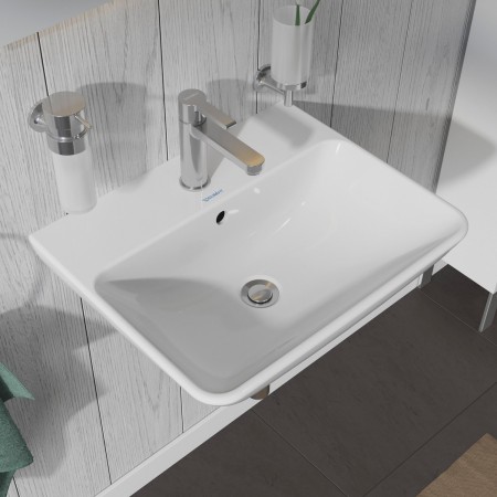 Lavabo Duravit ME by Starck 55 cm avec 1 trou de robinet percé