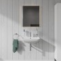 Lavabo Duravit ME by Starck 55 cm avec 1 trou de robinet percé - vue détaillée