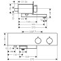 hansgrohe ShowerTablet 350 Wannenthermostat Aufputz - Detailansicht