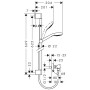 Ensemble Combiné hansgrohe Croma Select E Vario 65 cm - vue détaillée