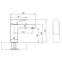 Rubinetto monocomando per lavabo Villeroy & Boch Liberty