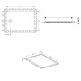 Receveur de douche Geberit Setaplano 160 x 90 cm