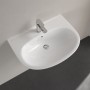 Villeroy & Boch O.novo Lavabo 65 x 48 cm, con troppopieno - vista tecnica