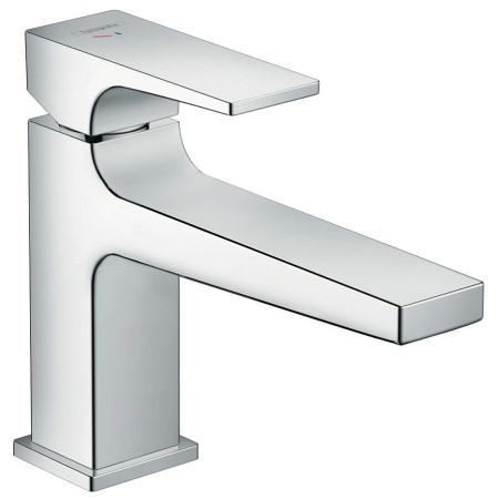 Miscelatore monocomando per lavabo hansgrohe Metropol 100 CoolStart con leva e scarico Push-Open