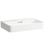 Lavabo LAUFEN Val, encastrable 65 x 42 cm sans trou de robinet, avec trop-plein
