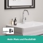 Rubinetto per lavabo hansgrohe Vernis Shape con beccuccio girevole e scarico a tirante - immagine prodotto