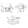 Duravit SensoWash Starck f Plus Compact Dusch-WC - technische Ansicht