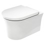 Duravit White Tulip WC a parete Rimless con HygieneGlaze - vista dettagliata