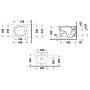 Duravit White Tulip WC a parete Rimless con HygieneGlaze
