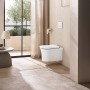 Duravit White Tulip WC a parete Rimless con HygieneGlaze - vista tecnica