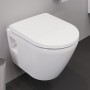 Ensemble WC mural Duravit D-Neo Rimless, compact à chasse d'eau