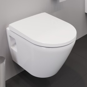 Set WC a parete Duravit D-Neo Rimless, a scarico rapido compatto