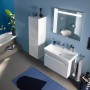 Vasque meuble Duravit No. 1 80 cm, avec 1 trou de robinet et trop-plein - vue technique
