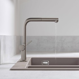 Rubinetto monocomando per cucina hansgrohe Talis M54 270, bassa pressione, beccuccio estraibile, 1jet