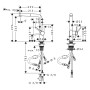 Rubinetto monocomando per cucina hansgrohe Talis M54 270, bassa pressione, beccuccio estraibile, 1jet
