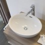 VASQUE À POSER LAUFEN PRO B avec trop-plein, asymétrique - vue technique