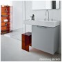 Vasque LAUFEN Kartell 90 x 46 cm, avec tablette à gauche et 1 trou de robinet - vue détaillée