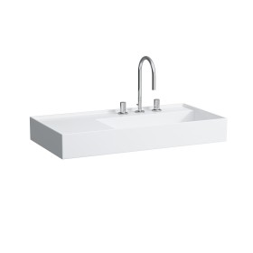 Vasque LAUFEN Kartell 90 x 46 cm, avec étagère à gauche et 1 trou de robinet