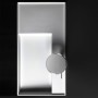 Vasque LAUFEN Kartell 90 x 46 cm, avec tablette à gauche et 1 trou de robinet - vue technique