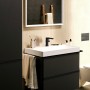 Rubinetto monocomando per lavabo hansgrohe Tecturis E 110 Fine CoolStart risparmio idrico+ senza tappo - vista tecnica