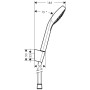 Set doccia hansgrohe Croma Select E Vario Porter 160 cm - vista dettagliata