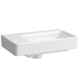 Lavabo asymétrique LAUFEN PRO S 48 cm, cuve à droite, sans trou de robinet