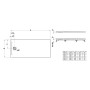 Receveur de douche LAUFEN PRO Marbond 170 x 70 x 4,6 cm - photo produit