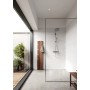 Ensemble complet d'évacuation des eaux de pluie hansgrohe RainDrain Corner avec grille à points 240/240