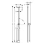 Astina doccia hansgrohe Unica S Puro 90 cm con supporto per doccetta Easy Slide e tubo doccia da 160 cm - immagine prodotto