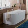 Villeroy & Boch Oberon 2.0 Vorwandbadewanne 180 x 80 cm inklusive Airpool Comfort mit Technik Position 1 - technische Ansicht