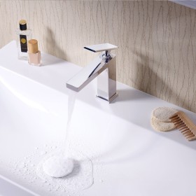 Robinet de lavabo monocommande hansgrohe Tecturis E 110 économiseur d'eau+ sans bonde