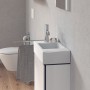 Lavabo Duravit Vero Air avec 1 trou de robinet à gauche 50 x 25 cm, sans trop-plein - vue technique