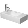 Lavabo à main Duravit Vero Air avec 1 trou pour robinet à gauche 50 x 25 cm, sans trop-plein - vue détaillée