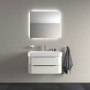Vasque meuble Duravit Happy D.2 80 cm avec 1 trou de robinet - photo produit