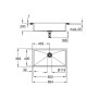 GROHE K700 Edelstahlspüle 86,4 x 46,4 cm - Detailansicht