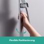 Astina doccia hansgrohe Unica E da 65 cm con supporto doccia e tubo doccia da 160 cm - vista dettagliata