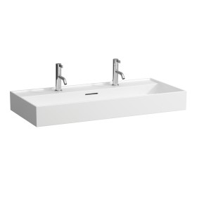 Vasque LAUFEN Kartell 100 x 46 cm, avec 2x 1 trou de robinet, avec trop-plein
