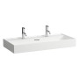 Vasque LAUFEN Kartell 100 x 46 cm, avec 2x 1 trou de robinet, avec trop-plein